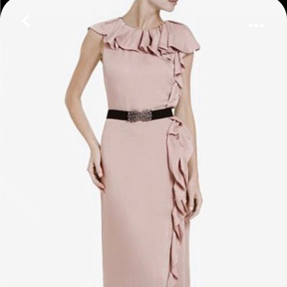 BCBG Nanci Ruffle Maxi Dress